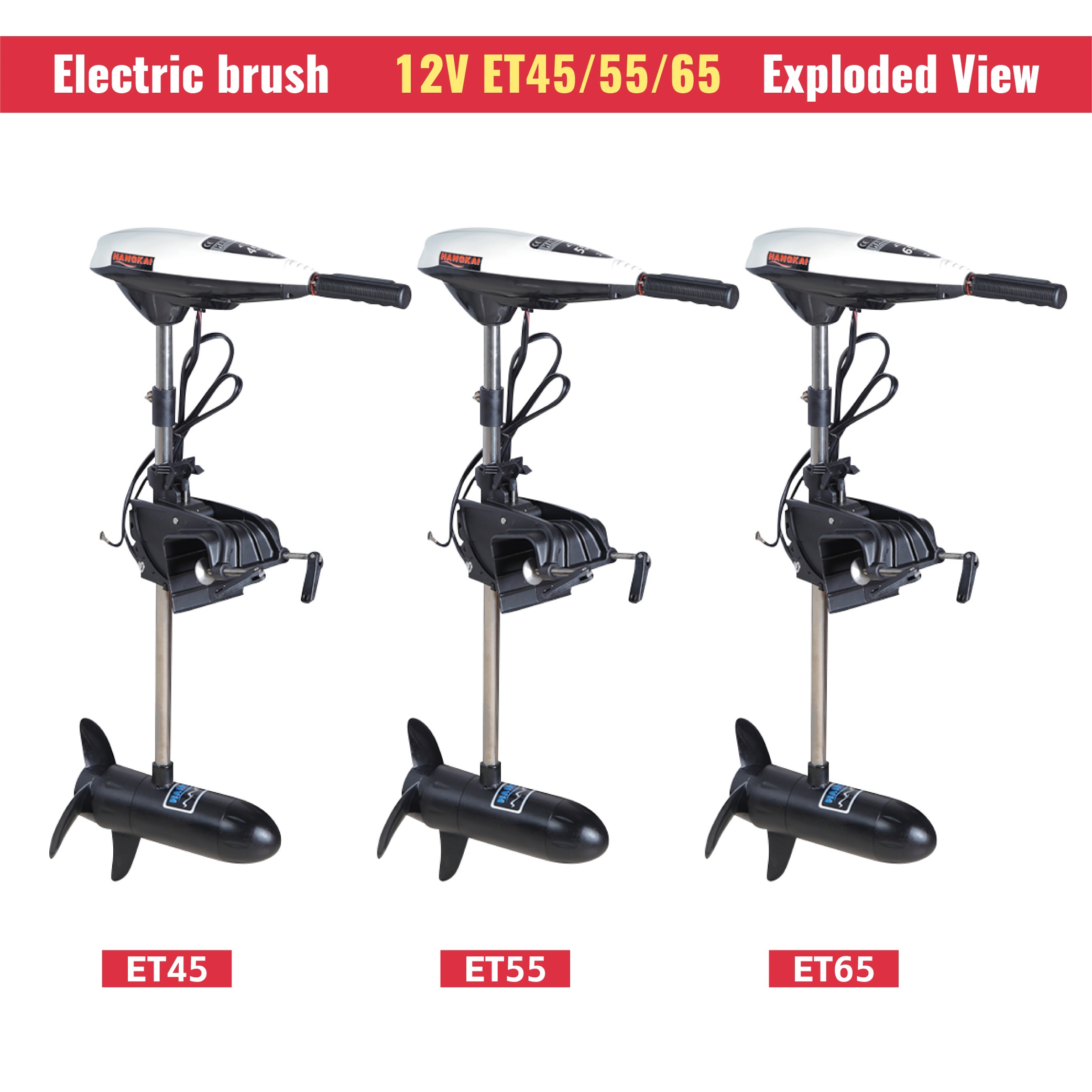 High Power 12V 65LB Thrust Ele - Fishing Kayak Trolling Motor ulasan dan harga