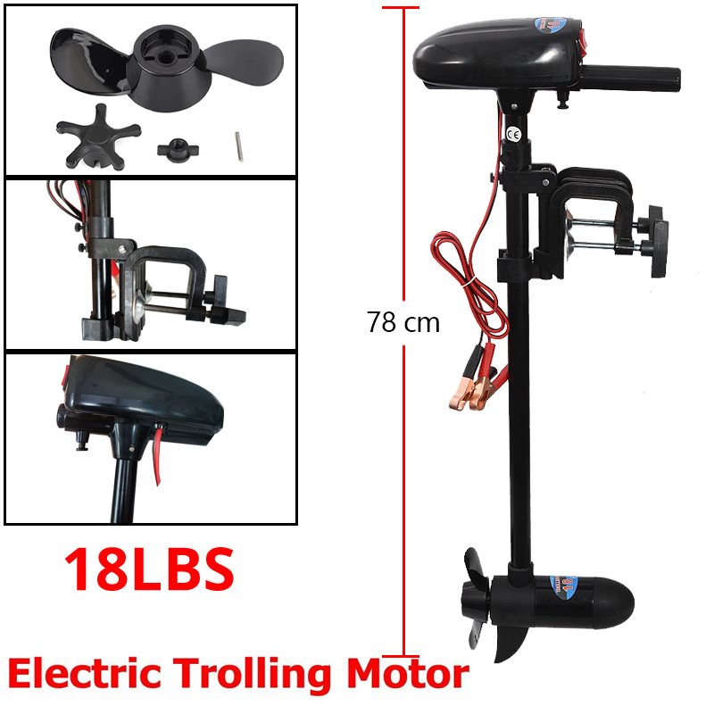 Electric Boat Motor 18LBS/28LB - Fishing Kayak Trolling Motor ulasan dan harga